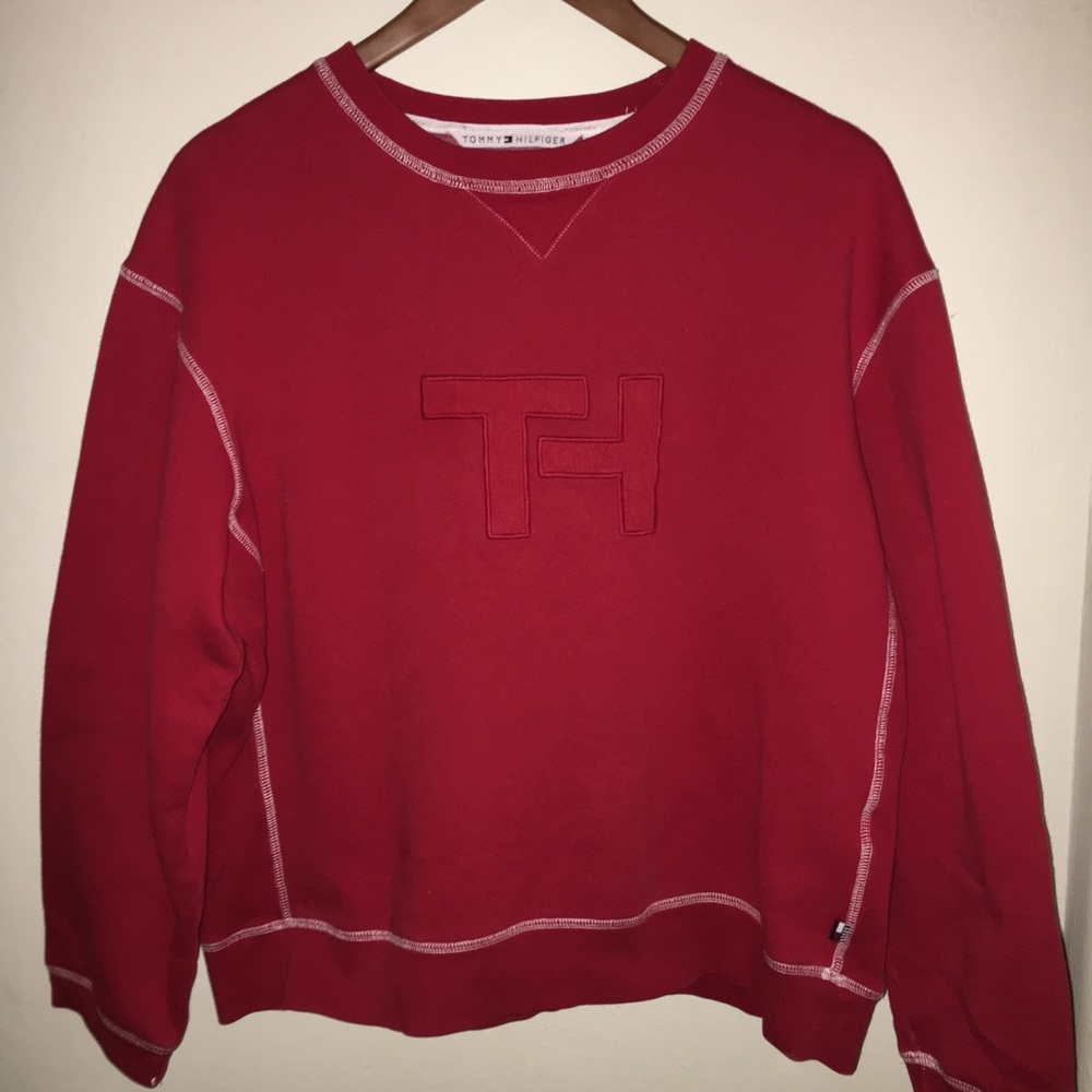 Tommy cropped crewneck